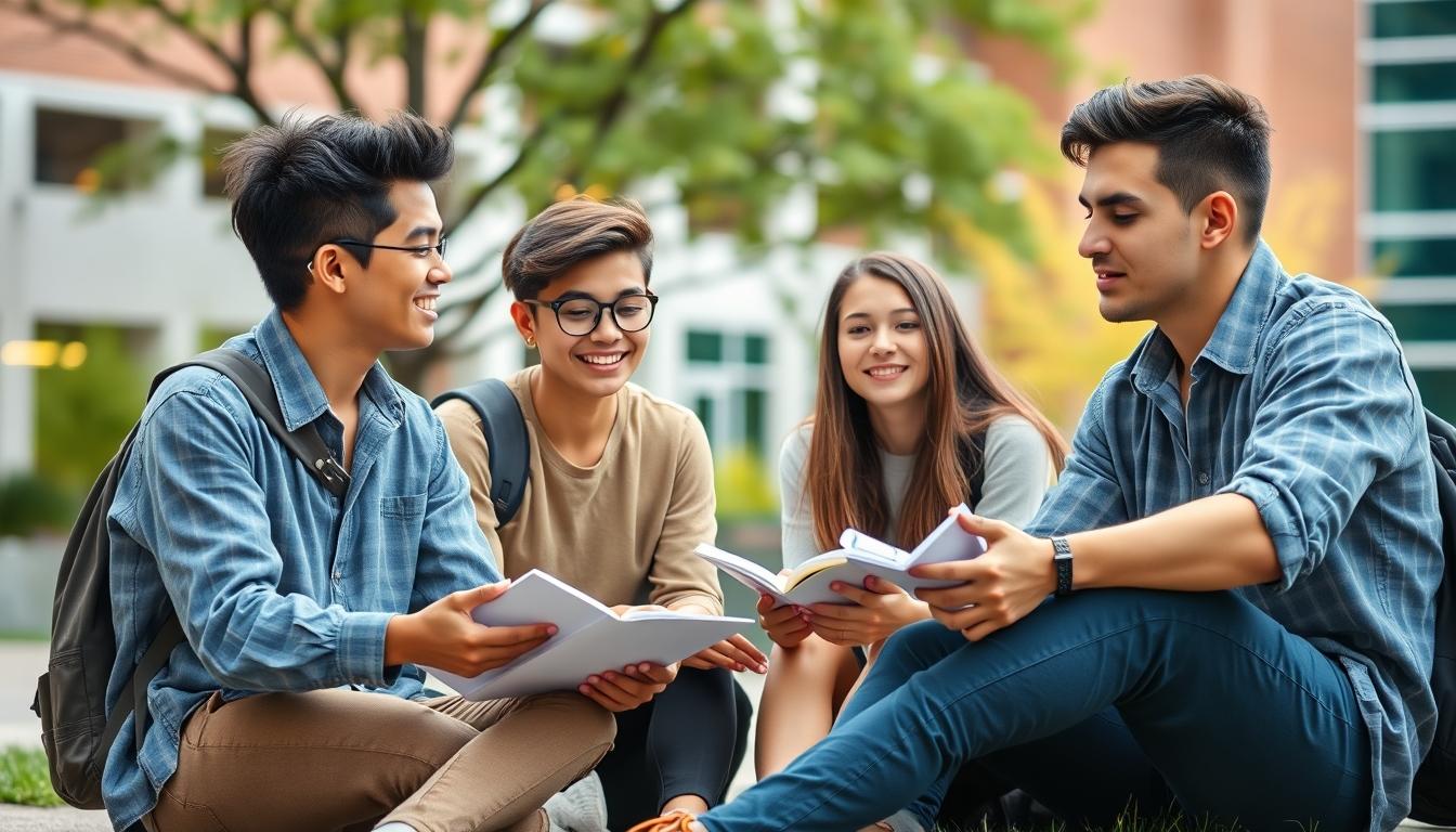 Student using online courses for flexible education